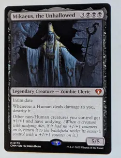 Mikaeus, the Unhallowed 0173 NM Regular Mythic MTG Commander Masters - Image 1