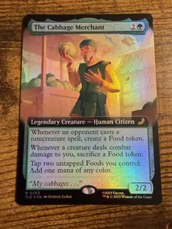 MTG Magic The Gathering Avatar The Cabbage Merchant Eternal Extended Art FOIL!! - Image 1