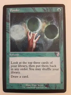 MTG Ponder Timeshifted Time Spiral Remastered NM Pack Fresh - Image 1