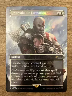 MTG Unbreakable Formation (Foil) Secret Lair x God of War 7052 NM - Image 1