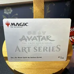 Yue, the Moon Spirit 41/54 Avater the Last Airbender Art Series Gold Signature - Image 2