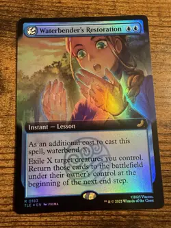 MTG Magic The Gathering Avatar Waterbenders Restoration Extended Art FOIL! - Image 1