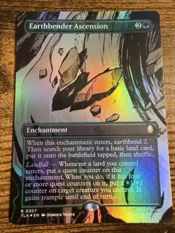 MTG Magic The Gathering Avatar Earthbending Ascension Showcase Borderless FOIL! - Image 1