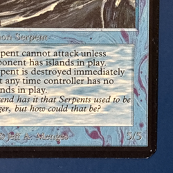 MtG Alpha Edition: Sea Serpent - Image 4