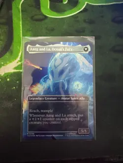 Aang, Swift Savior / Aang and La, Ocean's Fury: MTG *Borderless* FOIL - Image 2