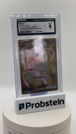 2023 Pokemon SV 151 Gold Metal Ultra Premium Collection #205/165 Mew ex CGC 9 - Image 2