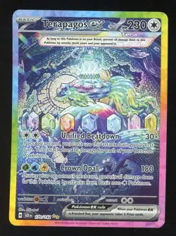 Pokemon TCG Terapagos EX 170/142 Stellar Crown Holo Special Illustration - Image 1