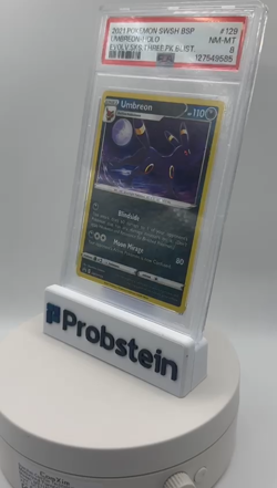2021 Pokemon SWSH BSP Evolving Skies Three Pack Blister #129 Umbreon PSA 8 NM-MT - Image 2