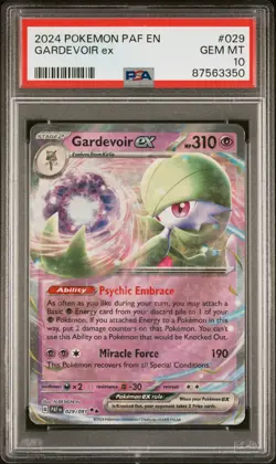 PSA 10 - 2024 Pokemon Paf En-Paldean Fates 029 Gardevoir Ex - Image 1