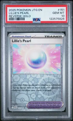 PSA 10 - 2025 POKEMON JTG EN-JOURNEY TOGETHER 151 LILLIE'S PEARL POP 1 | ReallyU - Image 1