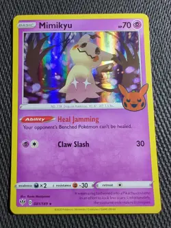 Pokemon Mimikyu Holo Promo (Trick or Trade Halloween) Darkness Ablaze 81/189 NM - Image 1