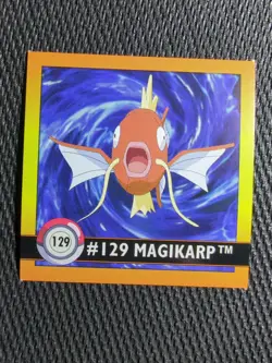Magikarp #129 Pokemon 1999 Artbox Sticker NM - Image 1