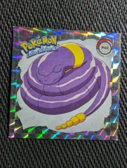 Ekans Pr21 Prize Prism Holo Pokemon 1999 Artbox Sticker NM - Image 1