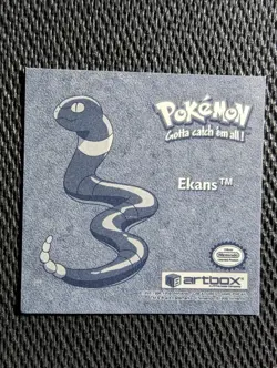 Ekans Pr21 Prize Prism Holo Pokemon 1999 Artbox Sticker NM - Image 2