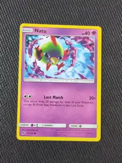 Pokemon TCG Natu Sun & Moon - Lost Thunder 87/214 Regular Common NM - Image 1