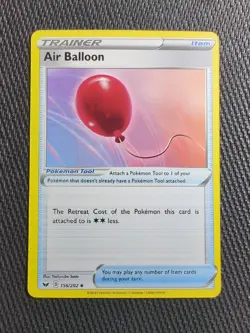 Pokemon TCG Air Balloon Sword & Shield Base Set 156/202 Regular Uncommon NM - Image 1