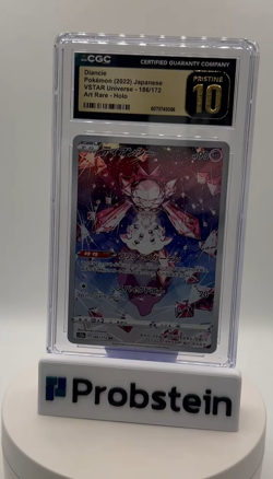 2022 Pokemon Japanese Vstar Universe Art Rare #186/172 Diancie CGC 10 PRISTINE - Image 2