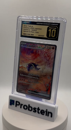 2023 Pokemon Japanese Scarlet ex Special Art Rare Great Tusk ex CGC 10 PRISTINE - Image 2