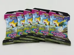 Lot of (6) Pokemon SWSH Fusion Strike Sleeved Booster Packs SEALED - Image 1