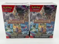 Lot of (2) Pokemon S & V Paldea Evolved Booster Bundles SEALED - Image 1