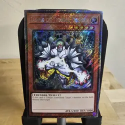 Yugioh! 1x Zaborg the Thunder Monarch RA04-EN125 Platinum Secret Rare 1st Ed NM - Image 1