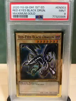 red eyes black dragon PSA 9 1st edition MAGO EN003 yu gi og - Image 1