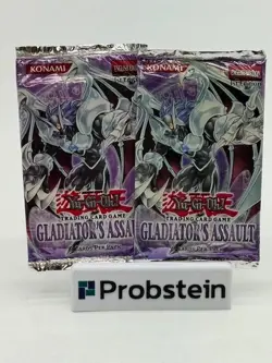 Lot of (2) Yu-Gi-Oh! Gladiator's Assault Booster Packs 1st Edition - Image 1