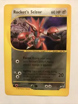 Rocket's Scizor Best of Game non-holo RARE Promo #4 Card - Image 1
