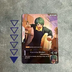 Kamille Bidan GD02-097 R+ Gundam Card Game GD02 Dual Impact English NM - Image 1