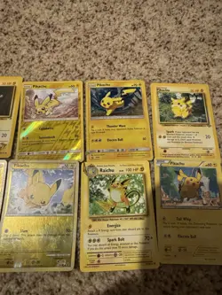 Lot of 10 Pikachu and Raichu Pokemon Cards Holo Rare Vintage WOTC Wizards - Image 3