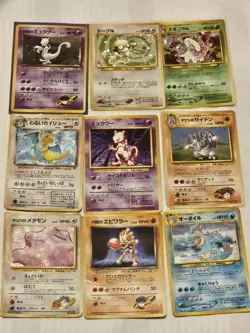 Vintage Holo Japanese Pokemon Card Lot! Rare Rocket's Mewto And More! - Image 1