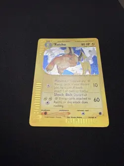 Pokemon TCG Raichu Expedition Base Set Reverse Holo Holo Card 25/165 LP - Image 2