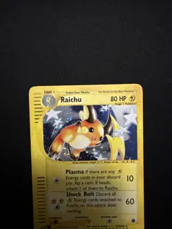 Pokemon TCG Raichu Expedition Base Set Reverse Holo Holo Card 25/165 LP - Image 3