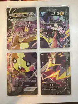 Pokemon TCG Morpeko V-Union 4 Card Set SWSH215, SWSH216, SWSH217, SWSH218 JD - Image 1