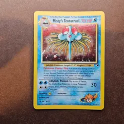 Misty's Tentacruel 10/132 Pokemon Gym Heroes Holo Rare Card - LP - Image 1
