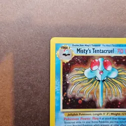 Misty's Tentacruel 10/132 Pokemon Gym Heroes Holo Rare Card - LP - Image 2
