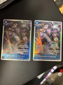 2x Crocodile & Mihawk - ST25-003 - SR - One Piece Card Game - English - Image 1