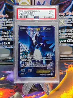 PSA 9 MINT Articuno EX #132 Plasma Storm Full Art HOLO Rare Pokemon Card - Image 1
