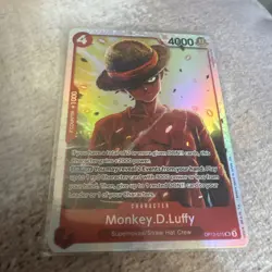 Monkey.D.Luffy OP12-015 SR ONE PIECE Tcg Card Game MINT Red - Image 1