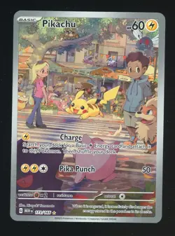 2023 Pokemon TCG PTCG MEW EN Illustration Rare #173 Pikachu Card 151 - Image 1