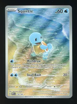 2023 Pokemon Trading Card Game TCG PTCG SV 151 MEW EN Squirtle #170/165 Mew EN - Image 1