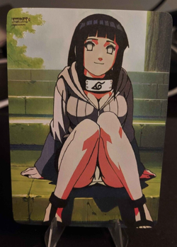Hinata Hyuga Full Art Goddess Story Naruto Anime Waifu Trading Card Holofoil - Image 1