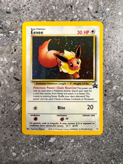Pokemon TCG Cards Eevee 11 WOTC Black Star Promo Holo NM - Image 1