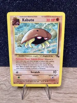 Kabuto (50/62) ~ LP [Fossil Unlimited] Vintage 1999 -WotC- Pokemon TCG Card - Image 1