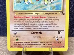 Kabuto (50/62) ~ LP [Fossil Unlimited] Vintage 1999 -WotC- Pokemon TCG Card - Image 3