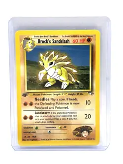 Brock's Sandslash - 23/132 - Pokemon Gym Heroes 1st Edition Rare Card WOTC LP - Image 1