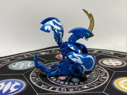 Bakugan BakuTech Pyrus Rise Dragaon Blue & card MG Japan Import Rare - Image 2