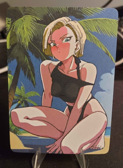 Android 18 Full Art Goddess Story Anime Waifu Dragon Ball Trading Card - Image 1