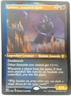Ramses, Assassin Lord Rare #61 Textured & Etched Foil Dominaria United Commander - Image 1