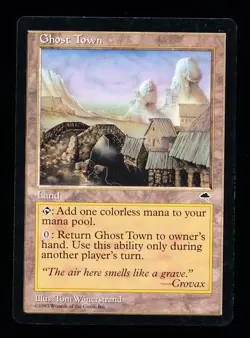 * * 1x Ghost Town x1 * * Tempest MTG LP Lightly Played - Image 1